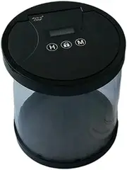 kokiya 1 Piece Timed Lock Box Multi-Function Lock Container for Games Snacks Pantry, Black