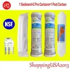 4 Pcs Ro System PP Sediment Active Carbon Block CTO Inline Filter Water Filter