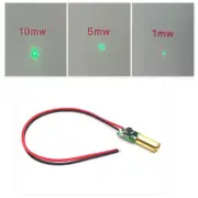 520nm Green Laser module 1mw 5mw 10mw Diode Laser Dot Head Internal Focus 3V-5V