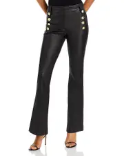 Derek Lam 10 Crosby Robertson Leather Flare Pants