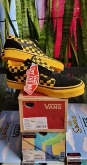 VANS Old Skool(Mono/Chech)Spectrum Yellow/Black(VN0A38HBTKF) KID SIZE: 3.5 M Usa