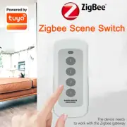 Tuya Zigbee 4-Gang Smart Scene Switch for Home Automation with Alexa & Google Ho