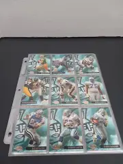 1996 TOPPS GILT EDGE FOOTBALL SET 1-90 CARDS SMITH, FAVRE, MARINO, SANDERS ETC.