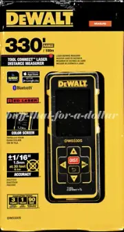 *NEW*Dewalt DW0330S 330' ft Laser Distance Tool Connect Measurer-Bluetooth-Color