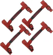 X AUTOHAUX Roll Bar Grab Handles for Jeep Wrangler 1987-2021 Grip Handle Holder Nylon PVC Red 4 Pcs