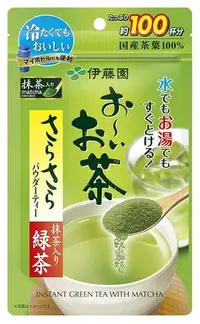在飛比找Yahoo!奇摩拍賣優惠-日本原裝 伊藤園 抹茶 綠茶粉 抹茶粉 無糖 80g 100