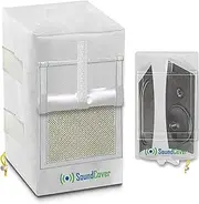 2 White Heavy Weight Waterproof UV Protection Speaker Covers Bags for Outdoor Speakers with Sound Flap Option: Definitive Technology AW 6500, Klipsch AW-650, Polk Audio 8, Pyle PDWR64BTB/W Speakers