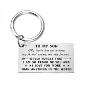 My Son Gifts, My Son Keychain, Graduation Gifts for Son, I Love You Son Gifts