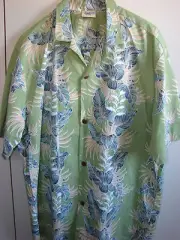 Royal Creations Large Vertical Taro and Heliconia on Green/NWOT