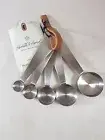 Hearth & Hand With Magnolia 5pc Measuring Spoon Set Vintage Silver Finish .. New