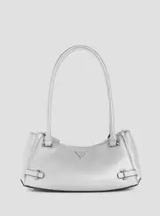 GUESS Women's Silver Rosalba Shoulder Bag