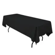 Tablecloth Rectangle 145x270cm Black - Preferred Hotel Supplier