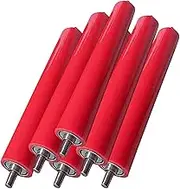 Pack of 6 Conveyor Rollers, Light Duty Roller Conveyor Length 7.5in 11.4in 15.4in 19.3in 23.2in 27.2in 31.1in 35in 39in, Rollers for Woodworking & Boat Trailers(6 Pcs D-2.8"/70mm,L-290MM/11.4in)