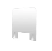 Set of 3 Sneeze Guard Acrylic Shields 17.7 × 15.7 in. Clear Portable Divider