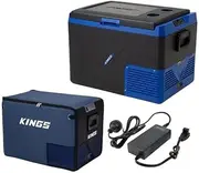 Kings Escape 65 Fridge/Freezer 12/24V + Fridge Cover + AC to 12V Fridge Adapter