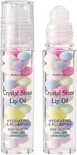 Rolling Lip Gloss - Moisturizing LipOil, Glossy LipTreatment | Long Lasting Clear Shine Formula, Nourishing Non-Sticky Finish With Rolling Applicator For Women Teens Everyday Moisture Care