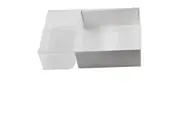 My Decorations 50 Pack Of 8Cm Square Wedding Coaster Favor Function Product Presentation Cookie Biscuit Patisserie Gift Box 2Cm Deep White Card With C