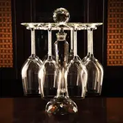 ColourTree Desktop Crystal Glass Stemware Rack Wine Glass Storage Stand Holder