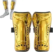 Youth Soccer Shin Guards | Elastic Straps Football Shin Pads Protective Flexible Guards,Soft Soccer Equipment, Ergonomic Calf Protective Gear for Adults Youth Comfort & Safety