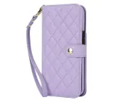 IPhone 11 Pro Max Wallet Case With Wrist Strap,Durable PU Leather Shockproof Lightweight IPhone 11 Pro Max Case-Purple