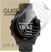 Screen Protector for Garmin Forerunner 945, 5 Pack 3D Curved Anti-Scratch HD Clear TPU Protective Film Ultra Crystal Self-Healing Anti-Fingerprint Screen Protector [NOT GLASS]