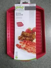 NEW~Progressive Microwave Grill, Prepworks, BPA Free, Red