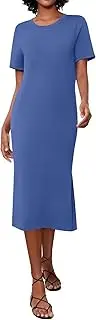 [Generic] Cyber Monday Sales,Cotton Dresses for Women 2024 Casual,Ladies Dresses Jean Dress Club Dresses Country Style Dresses for Women Evening Dresses for Women 2024 Elegant(01-Blue,XL)