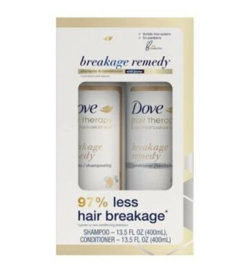 Dove Hair Therapy Breakage Remedy Nutrient-Lock Serum Shampoo&Conditioner 13.5oz