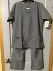Elsi Of Miami Medical Scrub Size Medium Checkered Pattern White/black Two Pocket
