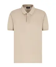 Emporio Armani Logo Embroidered Polo Shirt S,L,M light brown