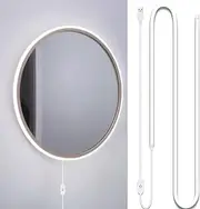 10 Ft 6500K White LED Neon Light, USB Neon Led Strip Light, Outdoor Neon Strip Lights, Dimmable Touch Control Lights Strip for Mirror, Bedroom, Kitchen, Cabinet, Home Décor
