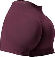 [VOYJOY] Women Workout Shorts 3.6" Scrunch Butt Lifting Gym Shorts Seamless Yoga Biker Shorts