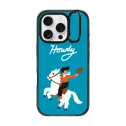 iPhone 16 Pro Impact Ring Stand Case MagSafe Compatible VINTAGE COWBOY BY KATIE BENN