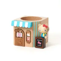 在飛比找momo購物網優惠-【小禮堂】Hello Kitty 木製造型容器 - 咖啡廳款