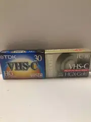 NEW Maxell HGX-Gold VHS-C & TDK HG Ultimate VHS-C 30 Camcorder Cassette Tapes