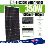 12V 350W Flexible Solar Panel Mono Caravan Camping Home Power Battery
