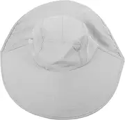 [WESIEVYA] Unisex Summer Hat Quick-Drying Visor Hat Wide Brim Men's and Women's for Beach Camping Light Grey