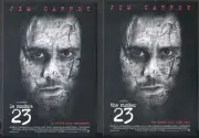 Two 2007 Movie Poster Postcards (French & English): THE NUMBER 23 (Jim Carrey)