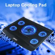 Laptop Cooling Pad 5 Quiet Fans Cooler Dual USB Stand PC Notebook Cooler 12-17in