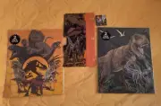 Jurassic World Dinosaurs 2 Pack Portfolio Folders & Pencil Pouch Back to School