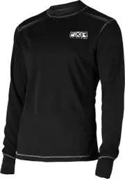 FXR Tenacious Merino Longsleeve Functional Shirt, black, Size XL for Men