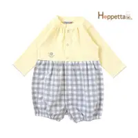 在飛比找蝦皮商城優惠-【Hoppetta】刺繡格紋套裝 兒童長袖套裝 嬰幼兒服飾 