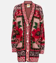 [Farm Rio] Farm Rio Flower Tapestry intarsia cardigan AU 10 multicoloured