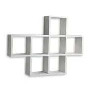 Danya B. XF11056WH Decorative Shelf ‚Äö√Ñ√¨ Wall Mount or Free Standing - Square