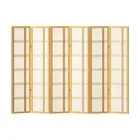 Room Divider Screen Privacy Wood Dividers Stand 6 Panel Nova Natural