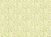 Dollhouse Wallpaper Brodnax "Papillon" Pale Yellow Floral 1:12 French Country
