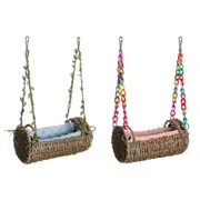 Parrot Toy Swing Hanging Bird House Cage Hammock Perch Play Stand Pet Accessory