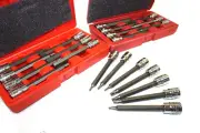 21pc 3/8" DRIVE METRIC SAE 4-1/2" EXTRA LONG SHANK HEX TORX BIT SOCKET SET