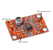 AD828 DC 3.8-15V Stereo Dynamic Microphone Preamplifier Board MIC Preamp Module