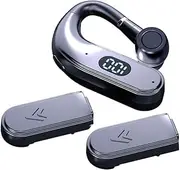 Wireless Earpiece Bluetooth 5.2 Trucker Handsfree Earphone - Single Earbud Headset Fit for Driving and Office Use